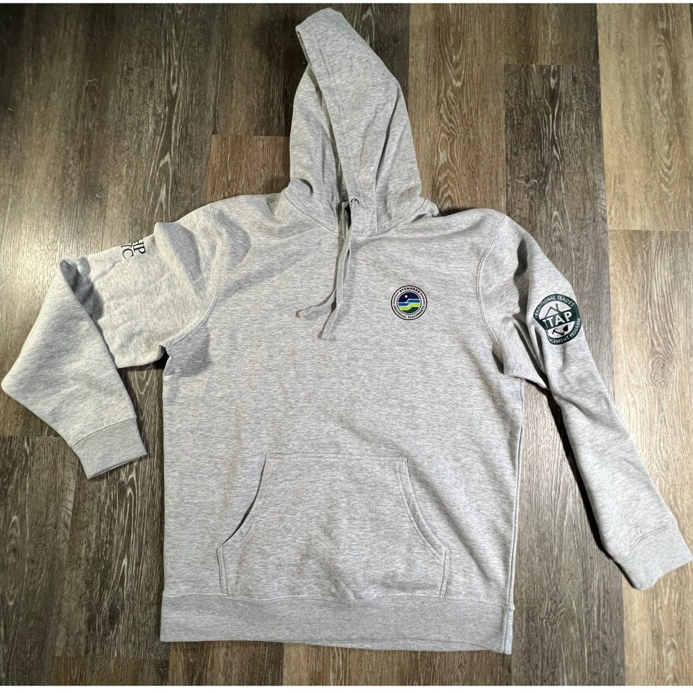 District Hoodie Mens XL Gray TTAP Stewards Fleece Pullover Sweatshirt